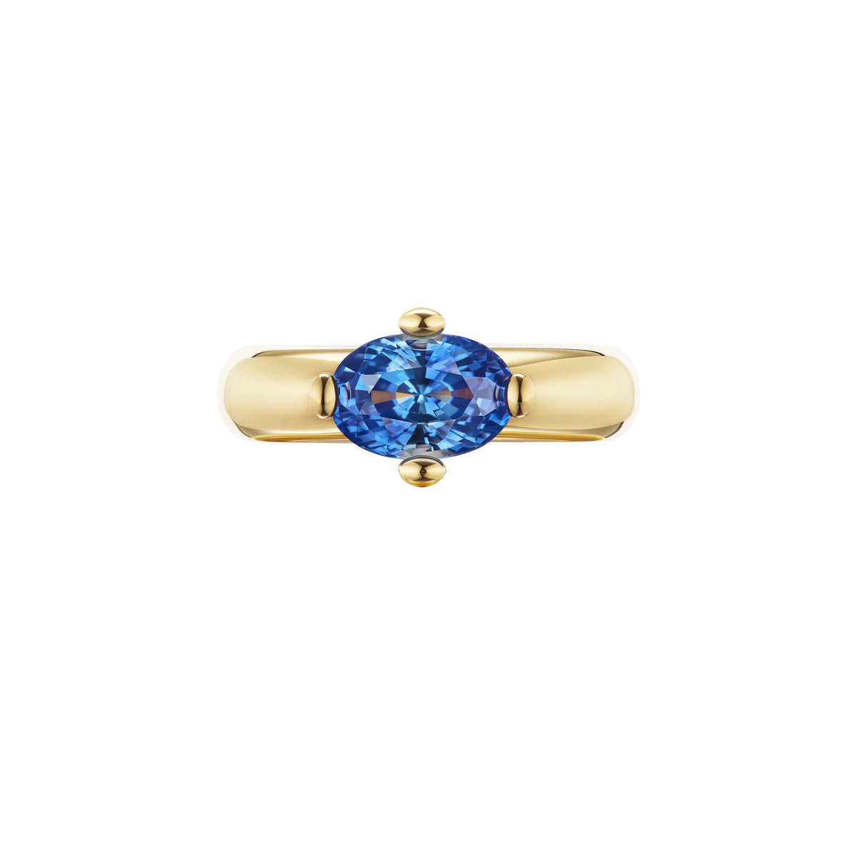 E/W Ceylon Blue Sapphire Ring