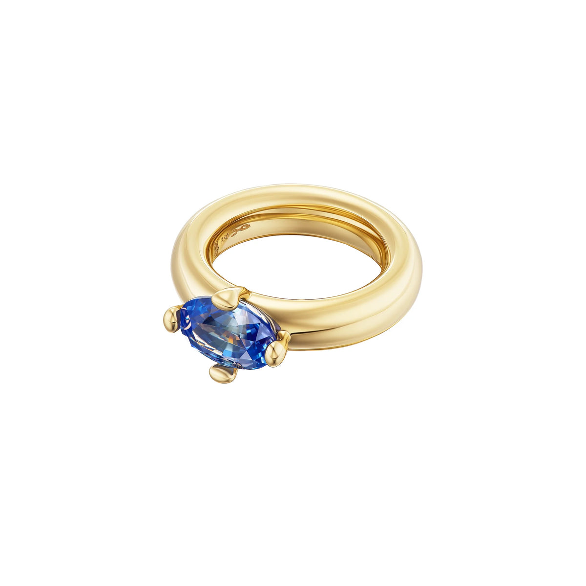 E/W Ceylon Blue Sapphire Ring