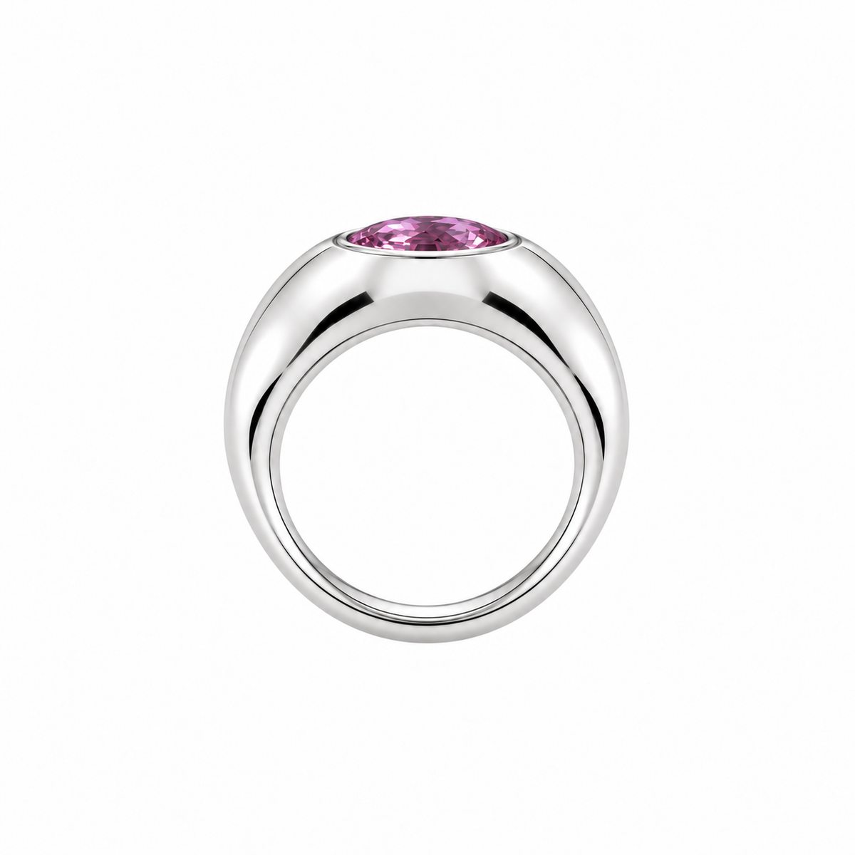L Croissant Purple Sapphire Ring